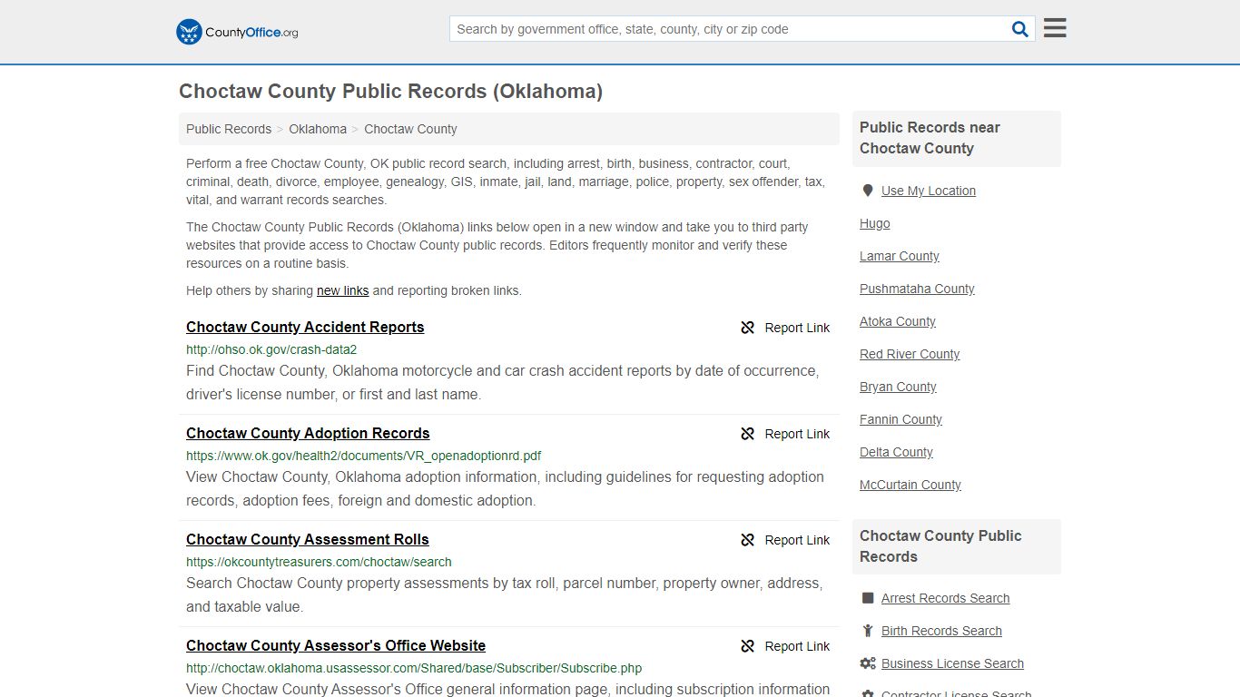 Public Records - Choctaw County, OK (Business, Criminal ...